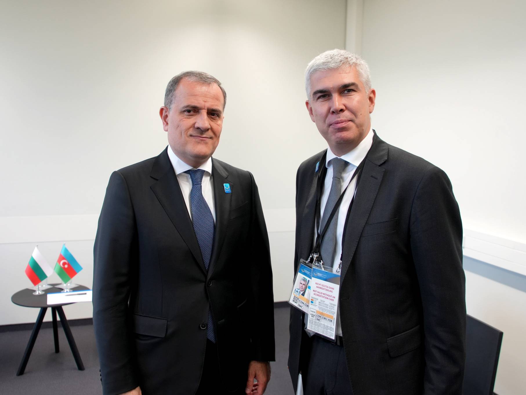 Владимир Малинов и министърът на външните работи на Азербайджан Джейхун Байрамо